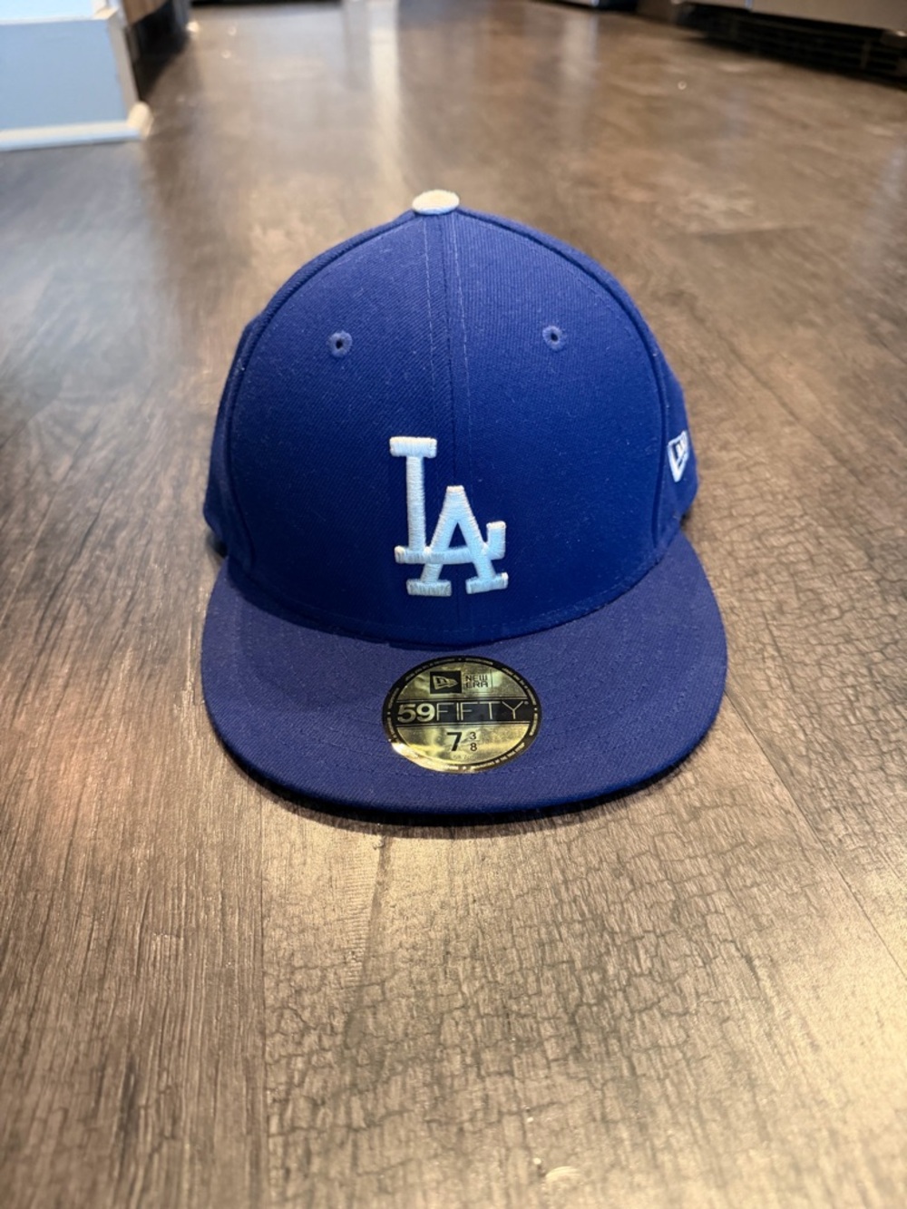 New Era Los Angeles Dodgers Royal Blue Fitted Cap with White Logo